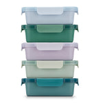 Color Lock®  Ceramic Coated Glass Food Storage, Set of 5