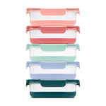 Ello Duraglass Refresh™ Meal Prep Containers, Set of 5