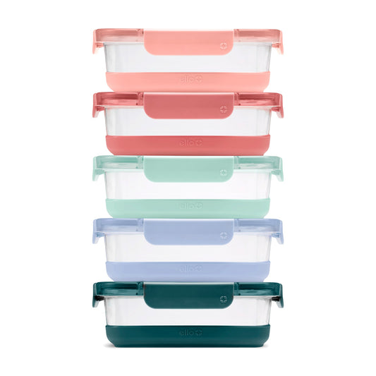 Ello Duraglass Refresh™ Meal Prep Containers, Set of 5