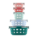 Ello Duraglass™ Round Meal Prep Containers, Set of 5