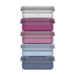 Plastic Food Storage 3.7c Containers with Soft Base, Set of 5